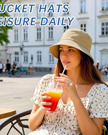 DASSNANE Sublimated Bucket Hats Bulk Solid Color DIY Blank Hat Bucket Hats for Men, Women and Adults