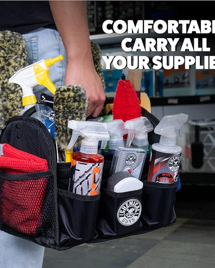 Chemical Guys Quick Load Collapsible Detailing Car Caddy Organizer & Storage – Portable Wash and Garage Organizer for Supplies, Tools and Accessories – Durable Black Design for Cars, Trucks & Home | Quick Load, Collapsible, For Cars, Trucks, SUVs, RVs