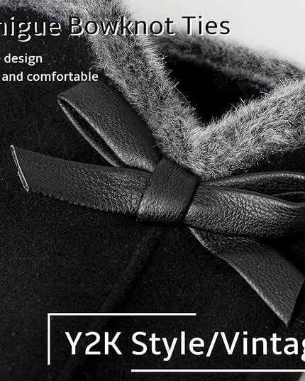 Vagasi Winter Gloves for Women, Touch Screen Cold Weather Thermal Warm Windproof Gloves, Soft Thick Fleece Lining Glove