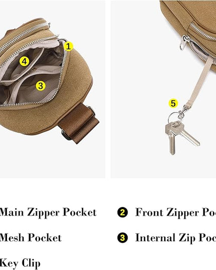Anti Theft Crossbody Bags for Women Leather Sling Bag Cross Body Travel Purse Chest Bags Fanny Pack Gift Teen Girl