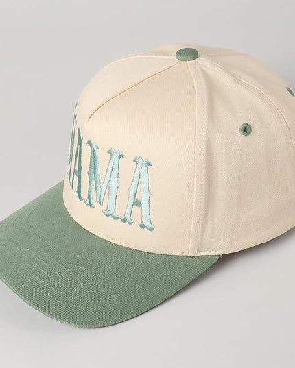 MIRMARU Two-Tone Vintage Canvas Trucker Hats for Men & Women, Adjustable Size Baseball Caps with Trendy Embroidered Design