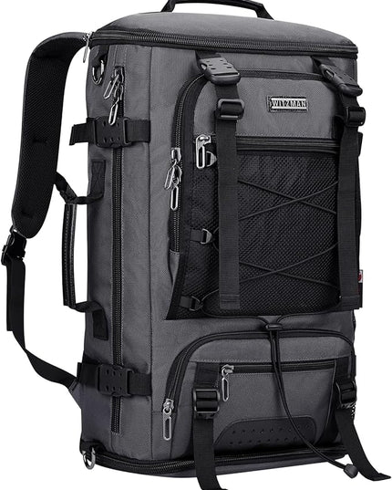 WITZMAN Travel Backpack for Men Convertible Large Carry on Backpack with Shoe Compartment for Airplanes Fit 17 Inch Laptop(B689 Silvery Grey)