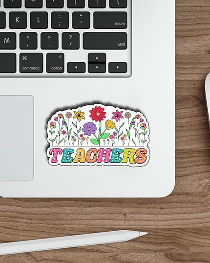 (3Pcs) Teachers Floral Stickers Inspirational Funny Humor Education Student School Graduation Appreciation Gifts Waterproof Vinyl Decal Kindle Water Bottle Bumper Car Hard Hat Phone Laptop 3x2