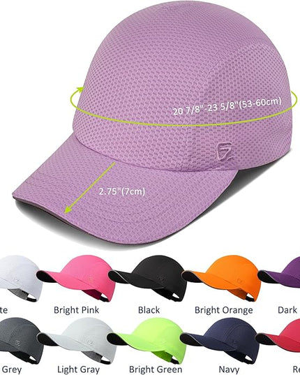 GADIEMKENSD Women's Race Day Running Cap Performance Mesh Hat - Excellent Ventilation, Lightweight, Reflective Safety