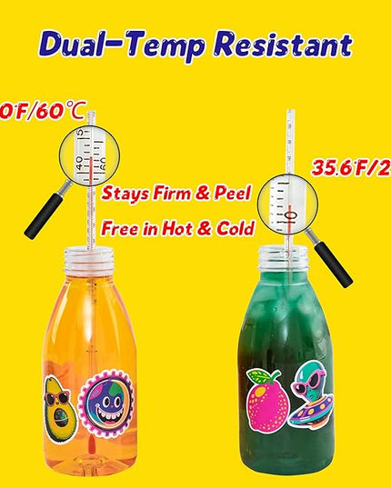 Cool & Trendy Fun Stickers – 120pcs | Easy Peel, Waterproof, No Residue | for Teens & Adults, Laptops, Skateboards, Water Bottles & Suitcases