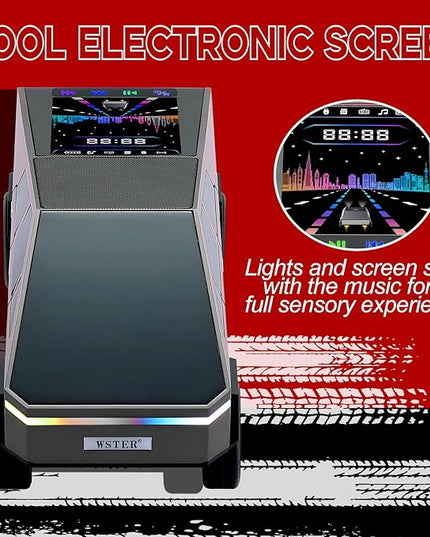 Futuristic Shapes Truck Bluetooth Speaker with LED Display Screen – TWS Stereo, FM Radio, USB/TF Playback, LED Headlights, Built-in Mic, Gift for Car Lovers, Model Collectors & Tech Fans (Gray)
