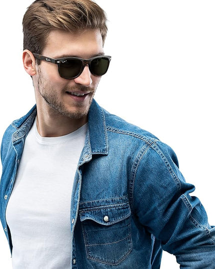 Ray-Ban RB2132 New Wayfarer Polarized Square Sunglasses