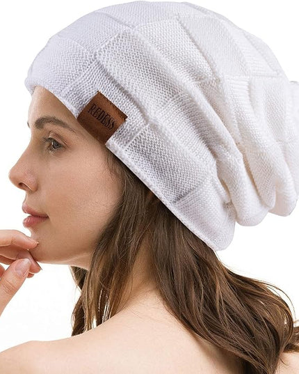 REDESS Beanie Hat for Men and Women Winter Warm Hats Knit Slouchy Thick Skull Cap