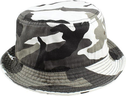 Gelante Solid Color 100% Cotton Bucket Hat for Women and Men Packable Travel Summer Beach Hat
