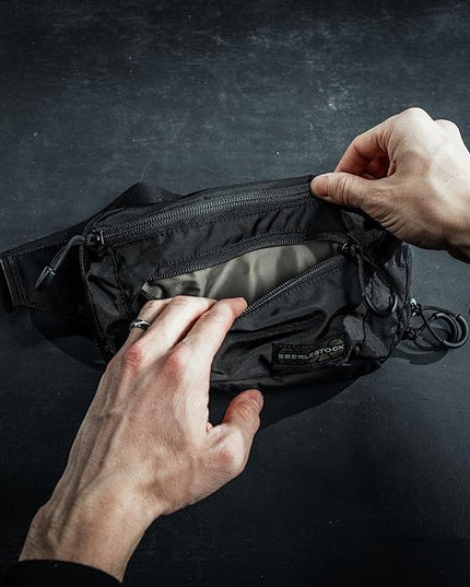 Eberlestock Bando Bag - Tactical Men's Fanny Pack w/Adjustable Waist Belt, Zippered Pockets, Compact Lightweight Belt Bag
