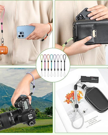 Hand Wrist Strap Lanyard, Adjustable Nylon Colorful for Mobile Phone, Camara, USB Flash Drive, ID Name Tag Badge