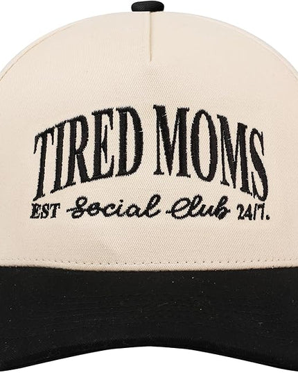 MIRMARU Two-Tone Vintage Canvas Trucker Hats for Men & Women, Adjustable Size Baseball Caps with Trendy Embroidered Design