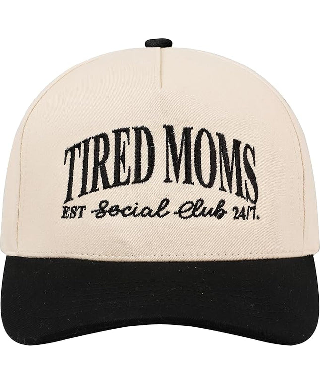 MIRMARU Two-Tone Vintage Canvas Trucker Hats for Men & Women, Adjustable Size Baseball Caps with Trendy Embroidered Design
