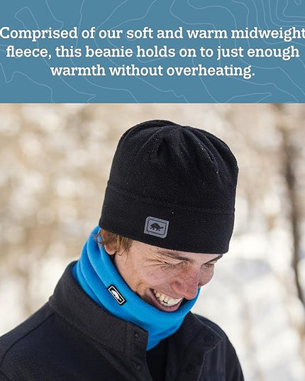 Turtle Fur Fleece Winter Beanie for Men and Women - Soft, Stretchy, Breathable Winter Hat That Won't Overheat Under Helmet
