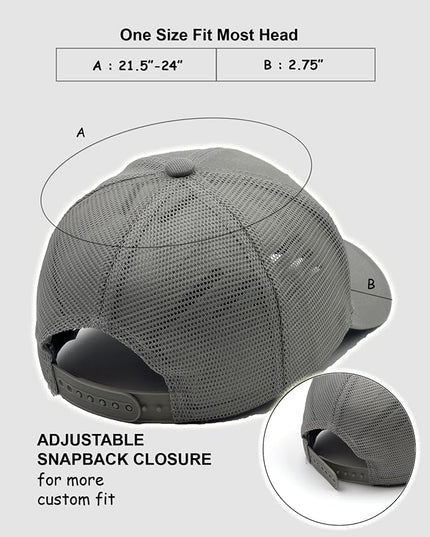 Utmost Structured Baseball Cap with Adjustable Closure - Performance Hat for Outdoor Activities