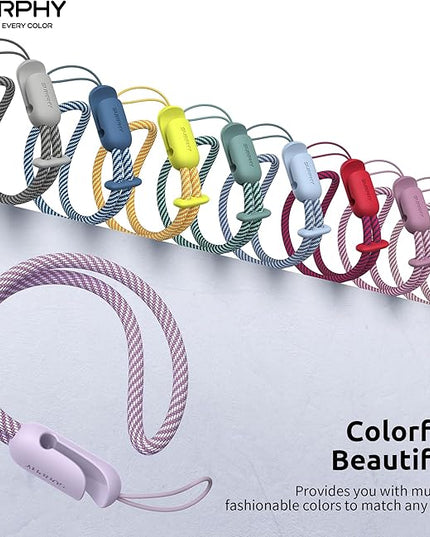 SURPHY 2 Pack Phone Lanyard for Cellphone Case, Phone Wrist Strap for Case, Cellphone Strap with 2-Color Braided, Charm Wrist Lanyard for Women and Men, Lilac & Lilac Purple