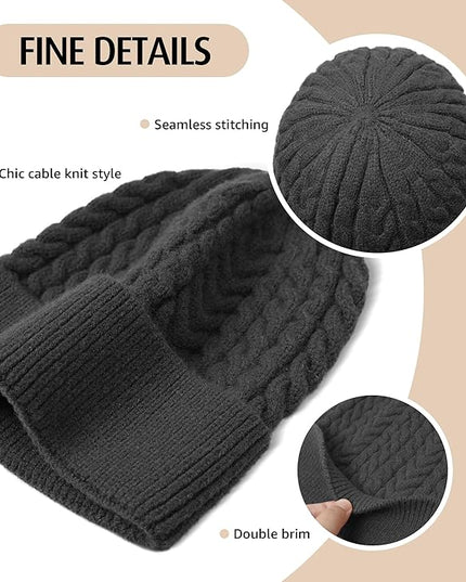 HiRui Knit Beanie Hats for Men Women Winter Hats Skull Caps Warm Classic Slouchy