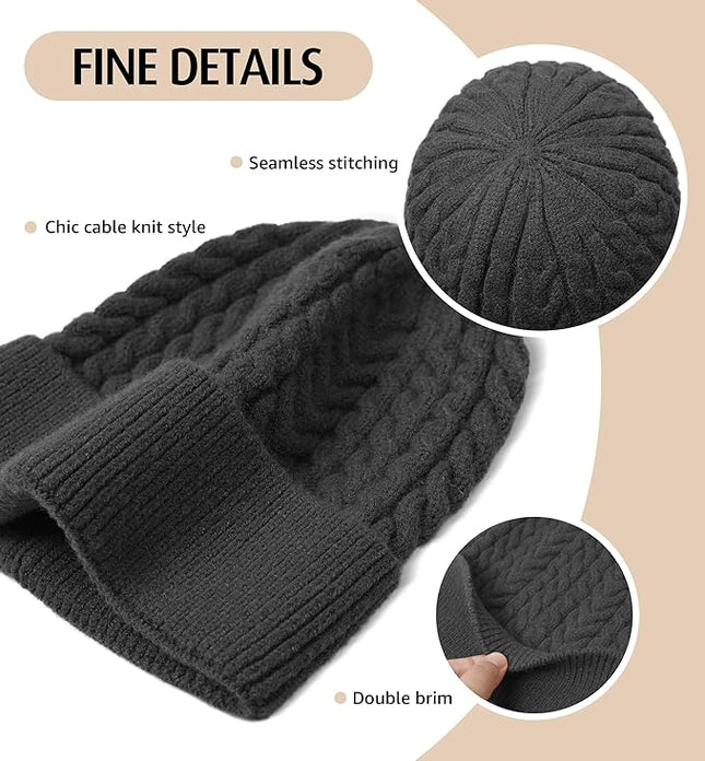 HiRui Knit Beanie Hats for Men Women Winter Hats Skull Caps Warm Classic Slouchy