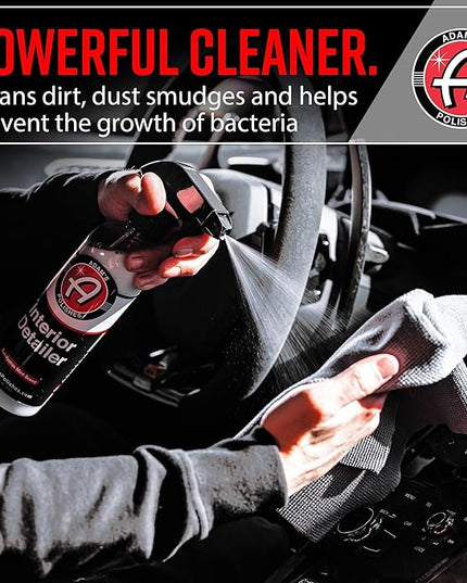 Adam's Polishes Interior Detailer 16 fl. oz (Combo) - Total Car Interior Cleaner, Protectant & Dressing | All Purpose Cleaner & Leather Conditioner | Vinyl, Dashboard, Screen, Seat Cleaner & More