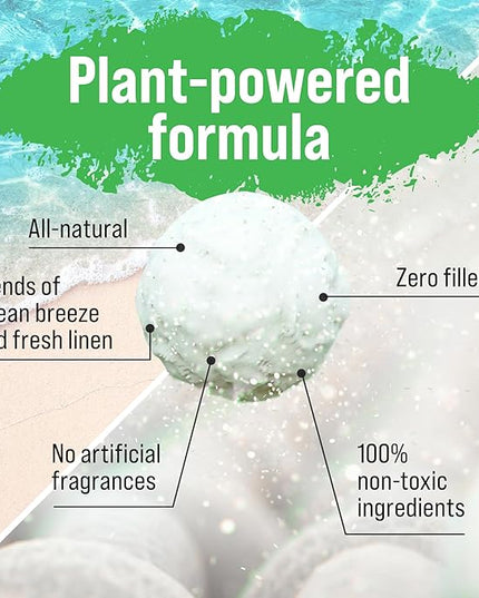 Rockin' Green Hard Rock Powder Laundry Detergent (90 Loads) - Natural Powdered Laundry Detergent, Sensitive Skin Laundry Powder (AC/DSea Breeze)