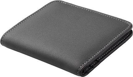Toughergun Women’s Small Slim Leather Wallet with RFID Protection, Compact Bifold Mini Purse with Clear ID Window
