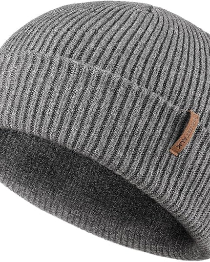 FURTALK Fisherman Beanie for Men Women 2 Styles Cuffless or Cuffed Knitted Unisex Winter Hat Outdoor All-Day Warmth