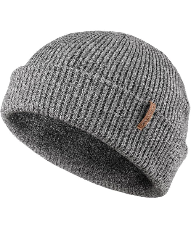 FURTALK Fisherman Beanie for Men Women 2 Styles Cuffless or Cuffed Knitted Unisex Winter Hat Outdoor All-Day Warmth