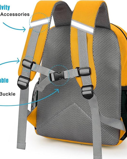 STEAMEDBUN Kids Backpack Boy 4-6, Boys Backpack for Elementary Kindergarten School - 15inch