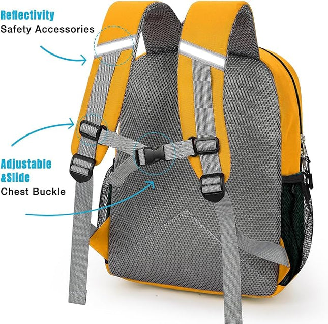 STEAMEDBUN Toddler Backpack Boy 2-4, Kids Backpack Boys, Preschool Daycare Travel Small- 12inch