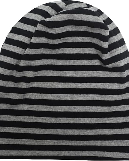 ZLYC Cotton Thin Slouchy Beanie Hat for Men Women Fashion Soft Stretch Knit Skull Cap