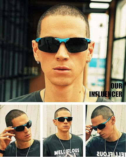 DUCO Mens Sports Polarized Sunglasses UV Protection Sunglasses for Men 8177s