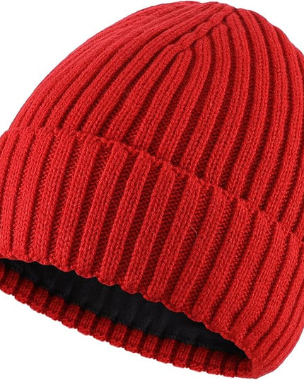 Connectyle Fleece Lined Cuffed Beanie Hat for Men Women Knitted Winter Wool Beanies Skull Cap Warm Watch Hat