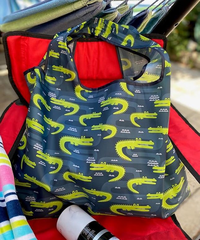 allydrew Large Foldable Tote Nylon Reusable Grocery Bags