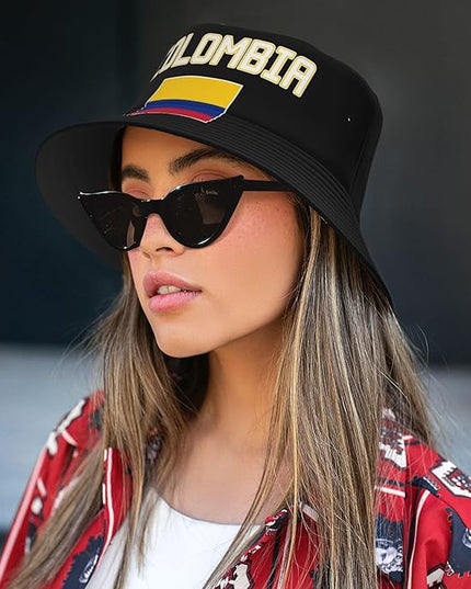 Funny Flag Bucket Hat for Men Women, Fisherman Hats Packable Fashion Sun Cap for Travel Outdoor Beach Boys Girls