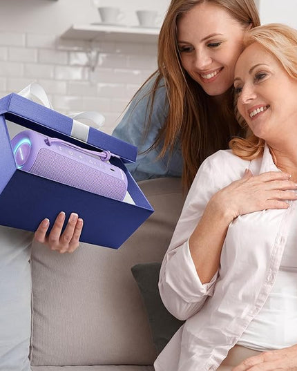 MIATONE Portable Bluetooth Speaker 36W Stereo Sound Bass Boost, 24H Playtime, Bluetooth 5.3 TWS Pairing Girl Friend Gifts for Woman Birthday Present (Purple)