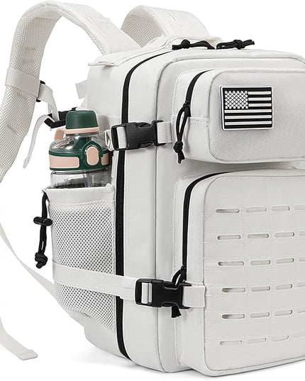 QT&QY 25L/45L Military Tactical Backpack For Men Molle Daypack 3 Day Bug Out Bag Hiking Rucksack With Bottle Holder