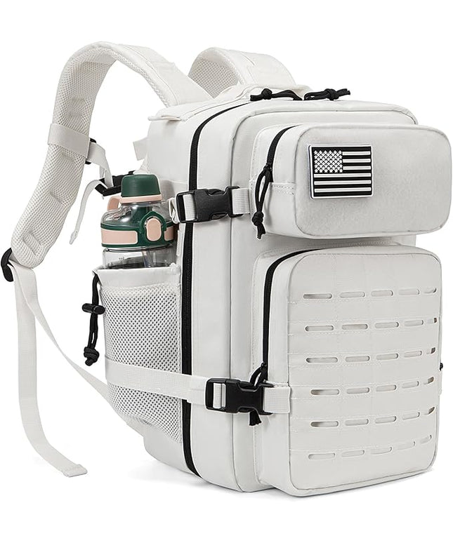 QT&QY 25L/45L Military Tactical Backpack For Men Molle Daypack 3 Day Bug Out Bag Hiking Rucksack With Bottle Holder