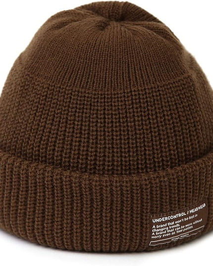 UNDERCONTROL Winter Trawler Fisherman Beanie Men Women Unisex Stylish Plain Docker Skull Hat Roll up Watch Cap Color Pack