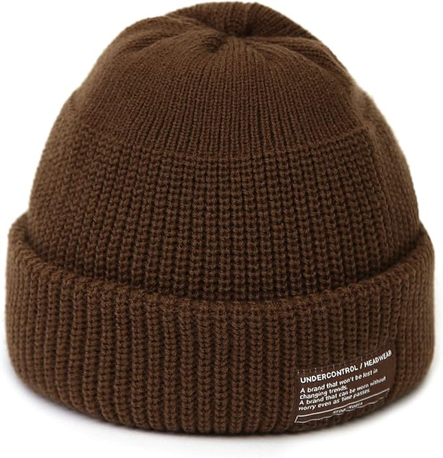 UNDERCONTROL Winter Trawler Fisherman Beanie Men Women Unisex Stylish Plain Docker Skull Hat Roll up Watch Cap Color Pack