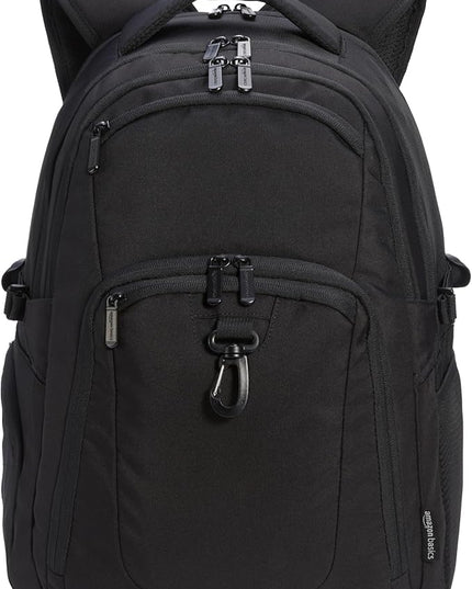Amazon Basics Travel Laptop Backpack for 17 in / 43.1 cm Laptop, Black