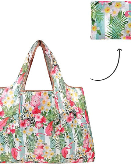 allydrew Large Foldable Tote Nylon Reusable Grocery Bags