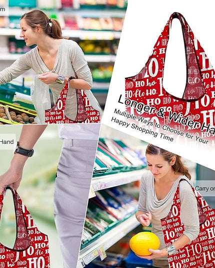 BeeGreen Geography Reusable Grocery Bags Bulk 10 Packs X-Large, Reusable Shopping Bags Foldable for Groceries, Vegetables, Fruits Watertight Bulk Tote Bags Washable For Women Men