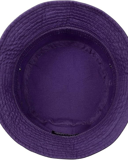 Falari Men Women Unisex Cotton Bucket Hat 100% Cotton Packable for Travel Fishing Hunting Summer Camp