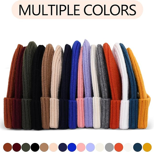 HiRui Knit Beanie for Men Women Kids, Winter Hats Warm Classic Daily Skull Caps
