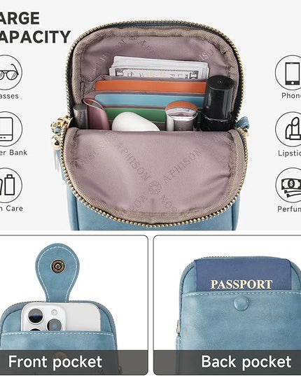 Small Crossbody Bags for Women, Lightweight Mini Cute Cell Phone Purse for Women with Tassel Shining Butterfly