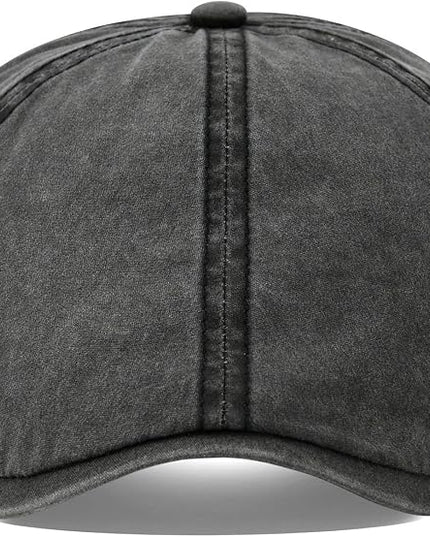 VOBOOM Cotton Washing Flat Cap Cabbie Hat Gatsby Ivy Irish Hunting Newsboy
