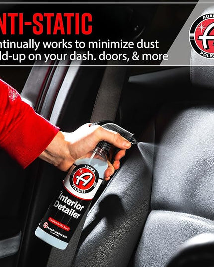 Adam's Polishes Interior Detailer 16 fl. oz (Combo) - Total Car Interior Cleaner, Protectant & Dressing | All Purpose Cleaner & Leather Conditioner | Vinyl, Dashboard, Screen, Seat Cleaner & More