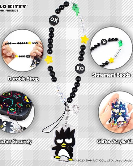 iFace Hello Kitty and Friends Beaded Wristlet Universal Phone Charm Strap - Cute Wrist Chain Lanyard Aesthetic Decor Strap for Cell Phone Camera Keys AirPods Keychains
