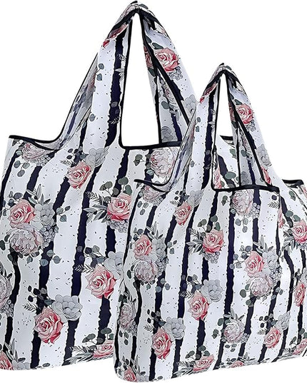 allydrew Large Foldable Tote Nylon Reusable Grocery Bags