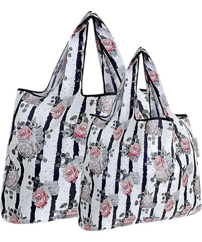 allydrew Large Foldable Tote Nylon Reusable Grocery Bags